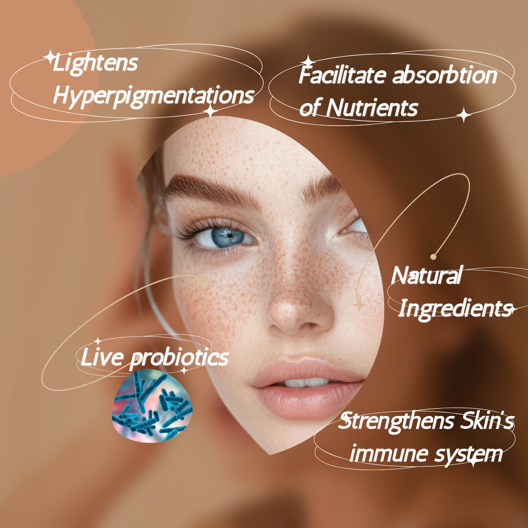 Alive4real moisturiser with live probiotics,without preservative,restores skin microbiome,lighten brown spots.Made-to-order.