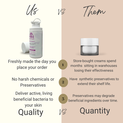 alive4real probiotic moisturiser with calendula made-to-order-no preservatives