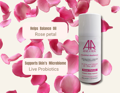 Youthful Radiance Probiotic Moisturizer with Live Lactobacillus & Rose| Preservative-Free