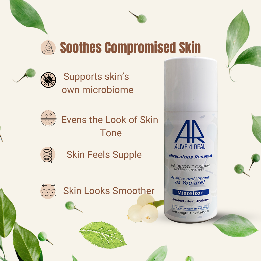Miraculous Renewal Probiotic Moisturizer with Live Lactobacillus & European Mistletoe| Preservative-Free