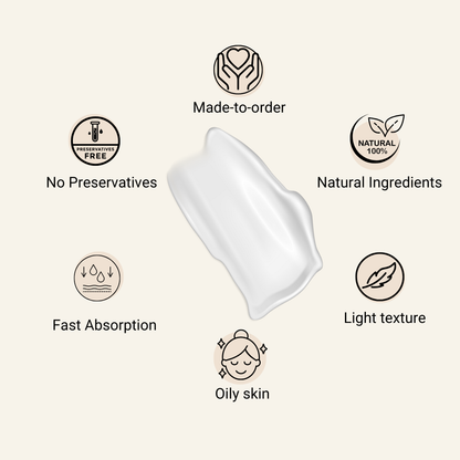 moisturiser texture with icons